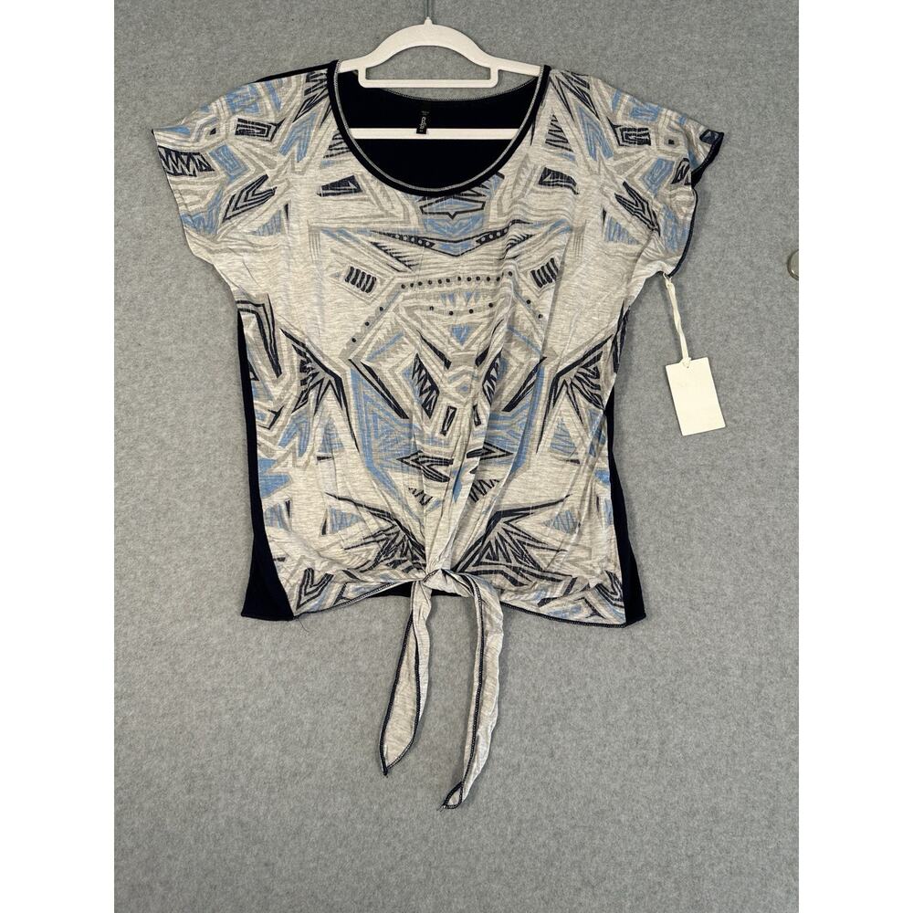 Nordstrom Rack Eclista Size M Swoop Neck Shirt NWT Front Knot